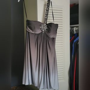 Prom Ombre purple dress with a shiny detail
